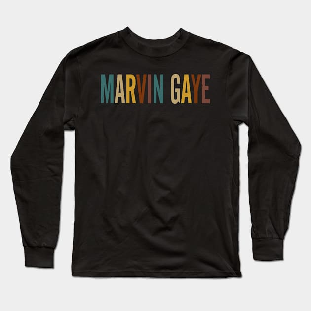 Proud To Marvin Be Personalized Name Styles 70s 80s Long Sleeve T-Shirt by Gorilla Animal